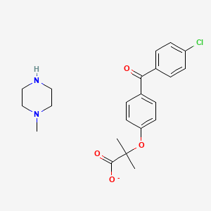 4-Methylpiperazin-1-ium2-(4-(4-chlorobenzoyl)phenoxy)-2-methylpropanoate