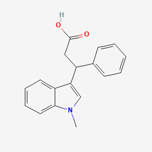 3-(1-Methyl-1h-indol-3-yl)-3-phenylpropanoic acid