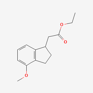 ethyl 2-(4-methoxy-2,3-dihydro-1H-inden-1-yl)acetate