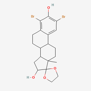 2,4-Dibromo-17,17-ethylenedioxy-1,3,5(10)-estratriene-3,16a-diol