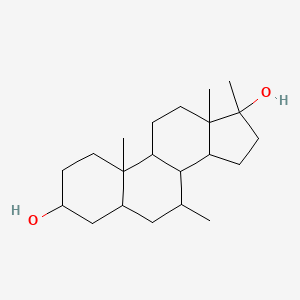 7,10,13,17-Tetramethyl-1,2,3,4,5,6,7,8,9,11,12,14,15,16-tetradecahydrocyclopenta[a]phenanthrene-3,17-diol