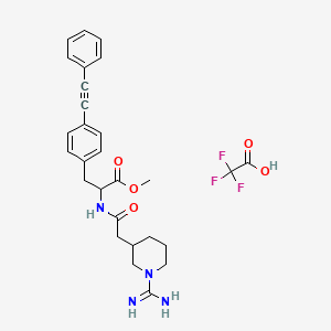 N-[[(3R)-1-(Aminoiminomethyl)-3-piperidinyl]acetyl]-4-(phenylethynyl)-L-phenylalanine methyl ester trifluoroacetate