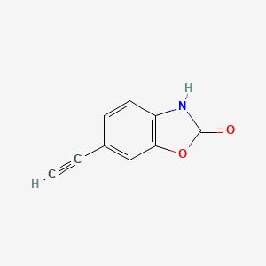 molecular formula C9H5NO2 B12288407 6-Ethynylbenzo[d]oxazol-2(3H)-one 