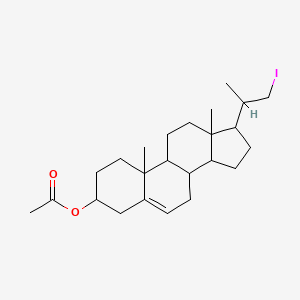 molecular formula C24H37IO2 B12288414 (3beta,20S)-21-Iodo-20-Methyl-pregn-3-en-3-ol Acetate 