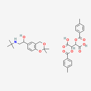 2,3-bis[(4-methylbenzoyl)oxy]butanedioic acid;2-(tert-butylamino)-1-(2,2-dimethyl-4H-1,3-benzodioxin-6-yl)ethanol