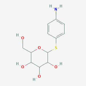 2-[(4-Aminophenyl)thio]-6-(hydroxymethyl)oxane-3,4,5-triol