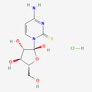 molecular formula C9H14ClN3O5S B1228846 胞嘧啶，1-(β-D-阿拉伯呋喃糖基)-硫代- CAS No. 28419-39-8