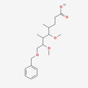 5,7-Dimethoxy-4,6-dimethyl-8-phenylmethoxyoctanoic acid