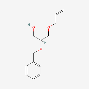 molecular formula C13H18O3 B12288489 2-Phenylmethoxy-3-prop-2-enoxypropan-1-ol 