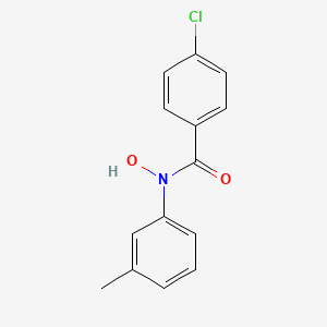 molecular formula C14H12ClNO2 B1228851 N-3-Tolyl-4-chlorobenzohydroxamic acid CAS No. 32939-57-4