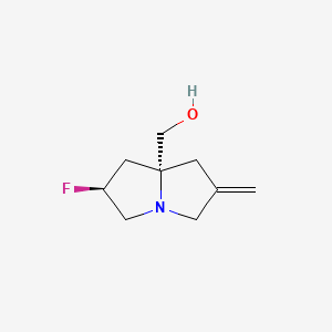 (2S,7aR)-2-Fluorotetrahydro-6-methylene-1H-pyrrolizine-7a(5H)-methanol