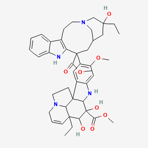 molecular formula C43H54N4O8 B12288545 DesacetylDesformylvincristine 