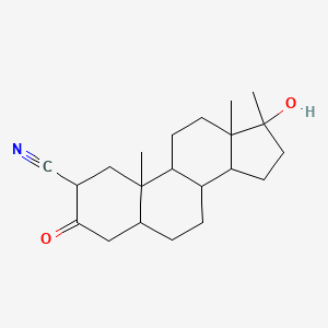 17-hydroxy-10,13,17-trimethyl-3-oxo-2,4,5,6,7,8,9,11,12,14,15,16-dodecahydro-1H-cyclopenta[a]phenanthrene-2-carbonitrile