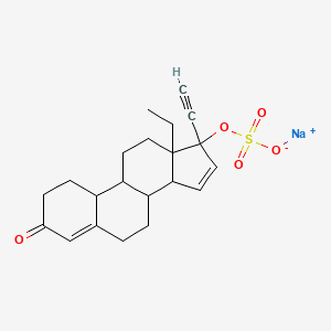 Sodium;(13-ethyl-17-ethynyl-3-oxo-1,2,6,7,8,9,10,11,12,14-decahydrocyclopenta[a]phenanthren-17-yl) sulfate