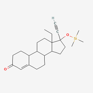 molecular formula C24H36O2Si B12288631 Norgestrel, trimethylsilyl ether 