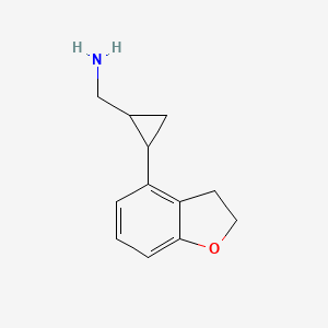 [2-(2,3-Dihydro-1-benzofuran-4-yl)cyclopropyl]methanamine