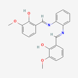 molecular formula C22H20N2O4 B1228872 N,N'-Bis(3-methoxysalicylidene)-1,2-benzenediamine 