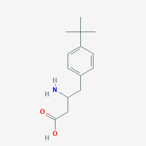 molecular formula C14H21NO2 B12288746 3-Amino-4-[4-(tert-butyl)phenyl]butyric Acid 