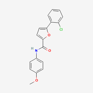 molecular formula C18H14ClNO3 B1228878 5-(2-氯苯基)-N-(4-甲氧基苯基)-2-呋喃甲酰胺 