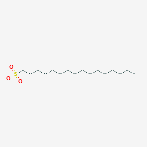 molecular formula C16H33O3S- B1228881 十六烷-1-磺酸盐 