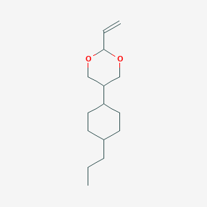 molecular formula C15H26O2 B12288813 1,3-Dioxane, 2-ethenyl-5-(trans-4-propylcyclohexyl)-, trans- 