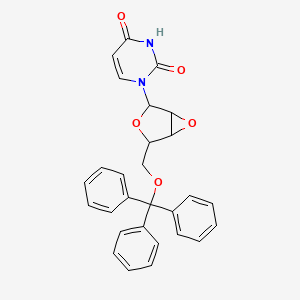 molecular formula C28H24N2O5 B12288818 1-[4-(Trityloxymethyl)-3,6-dioxabicyclo[3.1.0]hexan-2-yl]pyrimidine-2,4-dione 