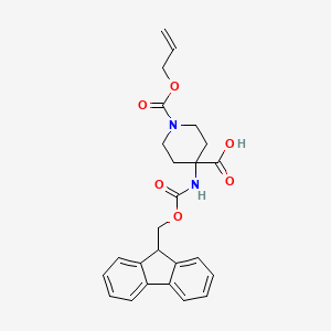 1-allyloxycarbonyl-4-(9H-fluoren-9-ylmethoxycarbonylamino)piperidine-4-carboxylic acid