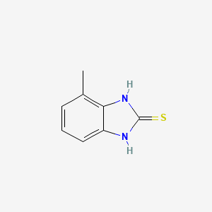 molecular formula C8H8N2S B1228887 2H-苯并咪唑-2-硫酮，1,3-二氢-4-甲基- CAS No. 27231-33-0