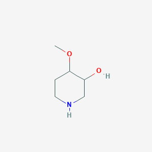 molecular formula C6H13NO2 B12288878 cis-4-Methoxypiperidin-3-ol 