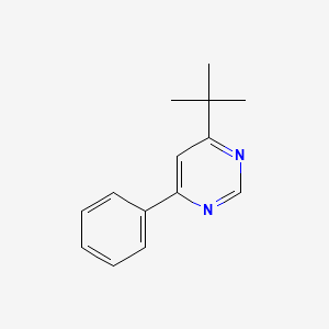 molecular formula C14H16N2 B12288887 4-Tert-butyl-6-phenyl-pyrimidine 