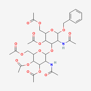 Benzyl 2-(Acetylamino)-2-deoxy-3-O-[3,4,6-tri-O-acetyl-2-(acetylamino)-2-deoxy-beta-D-glucopyranosyl]-alpha-D-galactopyranoside 4,6-Diacetate