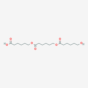 molecular formula C18H32O7 B12288991 6-((6-((6-Hydroxyhexanoyl)oxy)hexanoyl)oxy)hexanoic acid 