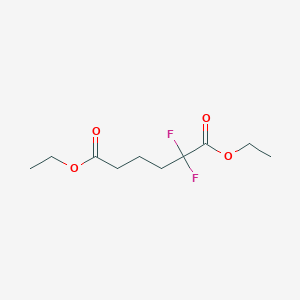 molecular formula C10H16F2O4 B12289044 Diethyl 2,2-Difluorohexanedioate 