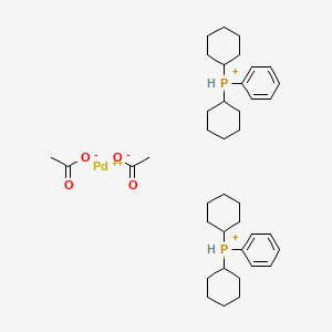 Di(acetato)dicyclohexylphenylphosphinepalladium(II), polymer-bound FibreCat