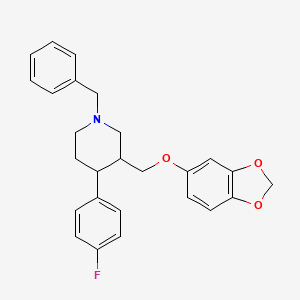 molecular formula C26H26FNO3 B12289056 transN-BenzylParoxetine-d4 