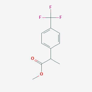 molecular formula C11H11F3O2 B12289092 Methyl 2-(4-(trifluoromethyl)phenyl)propanoate 