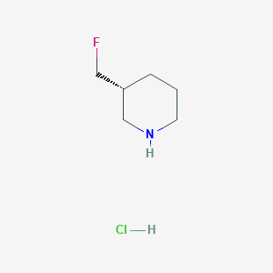 molecular formula C6H13ClFN B12289100 (R)-3-(Fluoromethyl)piperidine hydrochloride CAS No. 1443983-88-7