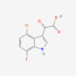 2-(4-Bromo-7-fluoro-3-indolyl)-2-oxoacetic Acid