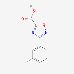 molecular formula C9H5FN2O3 B12289124 3-(3-Fluorophenyl)-1,2,4-oxadiazole-5-carboxylic acid 