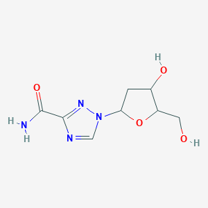 1-[4-Hydroxy-5-(hydroxymethyl)oxolan-2-yl]-1,2,4-triazole-3-carboxamide