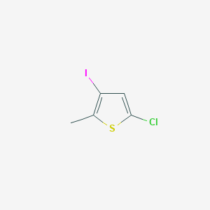 molecular formula C5H4ClIS B12289148 5-Chloro-3-iodo-2-methylthiophene 