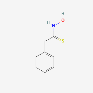 molecular formula C8H9NOS B1228918 Phenylthioacetohydroximic acid CAS No. 10593-79-0
