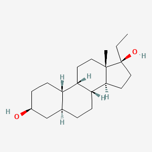 (3S,5S,8R,9S,10S,13S,14S,17S)-17-ethyl-13-methyl-2,3,4,5,6,7,8,9,10,11,12,14,15,16-tetradecahydro-1H-cyclopenta[a]phenanthrene-3,17-diol