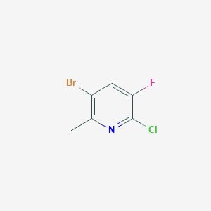 3-Bromo-6-chloro-5-fluoro-2-methylpyridine