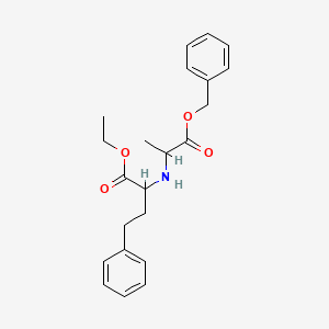 molecular formula C22H27NO4 B12289206 (-)-N-(1-R-Ethoxycarbonxyl-3-phenylpropyl)-L-alanine, Benzyl Ester 