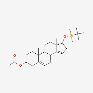 [17-[tert-butyl(dimethyl)silyl]oxy-10,13-dimethyl-2,3,4,7,8,9,11,12,16,17-decahydro-1H-cyclopenta[a]phenanthren-3-yl] acetate