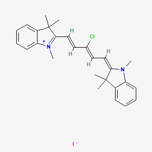 2-[(1E,3Z)-3-Chloro-5-(1,3,3-trimethyl-1,3-dihydro-2H-indol-2-ylidene)-1,3-pentadienyl]-1,3,3-trimethyl-3H-indolium iodide