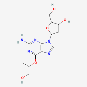 5-[2-Amino-6-(1-hydroxypropan-2-yloxy)purin-9-yl]-2-(hydroxymethyl)oxolan-3-ol