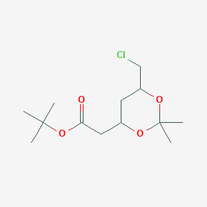 Tert-butyl 2-[6-(chloromethyl)-2,2-dimethyl-1,3-dioxan-4-yl]acetate