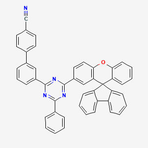 [1,1'-Biphenyl]-4-carbonitrile, 3'-[4-phenyl-6-(spiro[9H-fluorene-9,9'-[9H]xanthen]-2'-yl)-1,3,5-triazin-2-yl]-